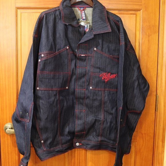 Esco Denim Jean Jacket Y2K 90s Hip Hop Streetwear Jacket 3XL - Picture 5 of 15